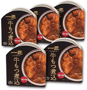Amazon.co.jp: 一匠 牛もつ煮込-味噌- 缶詰 110g (5缶セット) : 食品